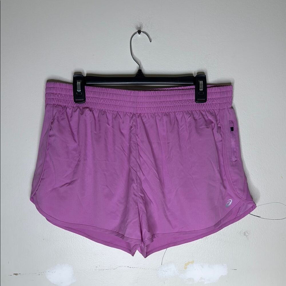 Asics Women's Lined Raspberry Purple Athletic Running Shorts Size XL